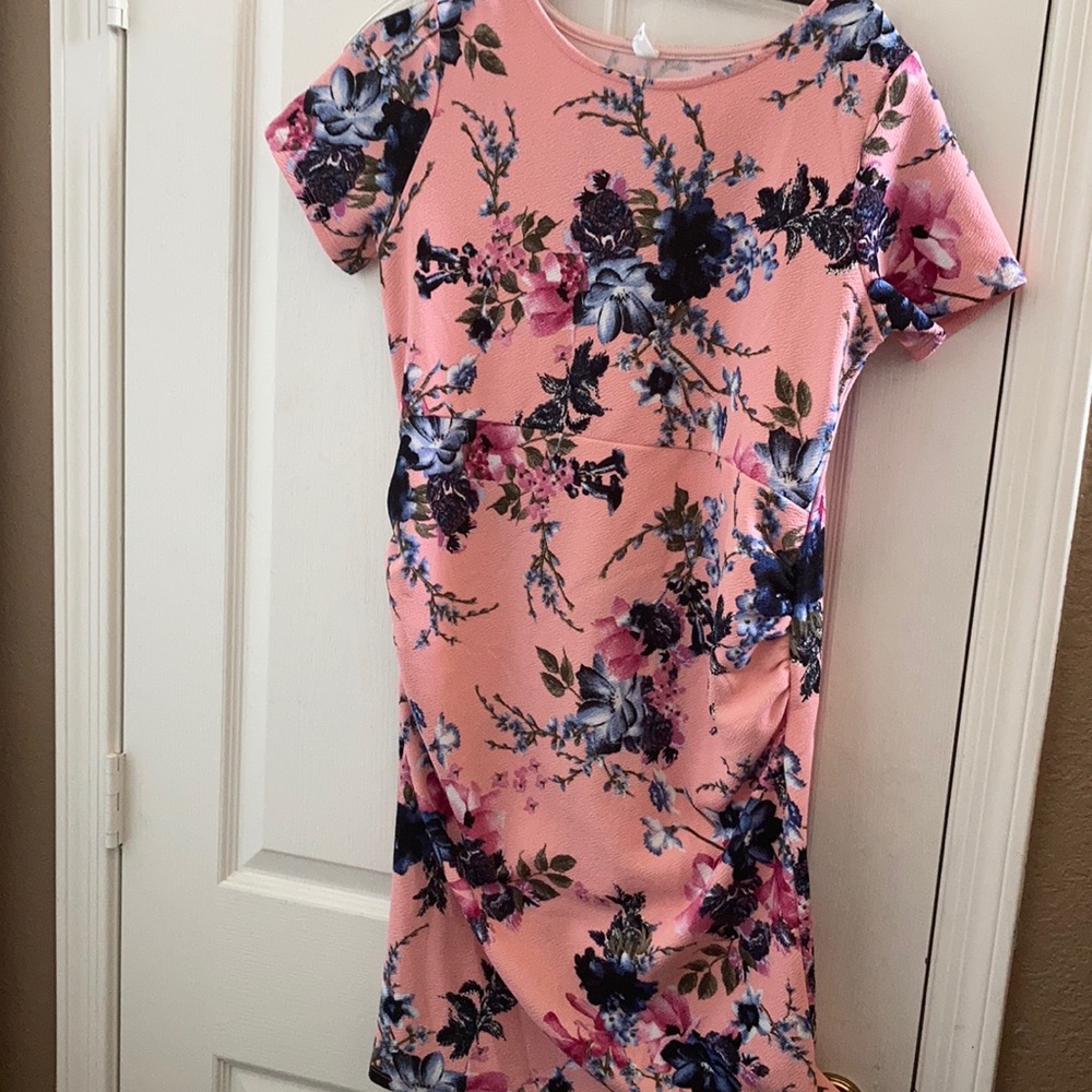 Ladies Pink Blush Maternity Dress (L)